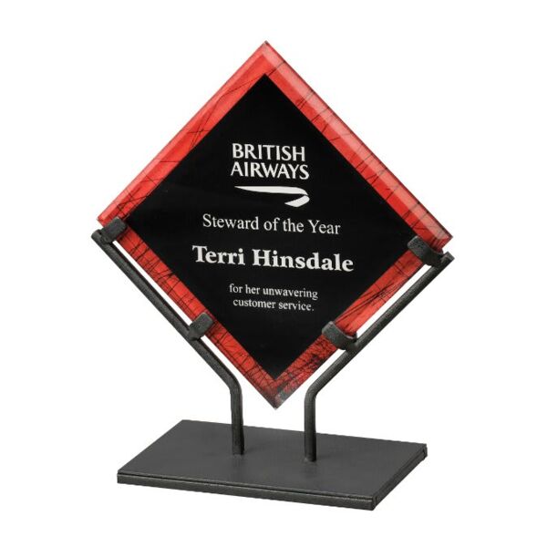 12" Galaxy Acrylic Plaque with Iron Stand Thumbnail