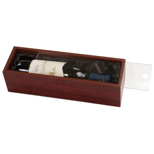 Finish Wine Box with Acrylic Lid Thumbnail