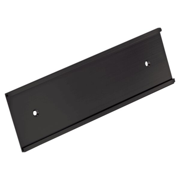 2" x 10", Kota Pro Aluminum Wall Bracket with Mounting Holes, Fits 1/16" Thick Plastic Insert Thumbnail