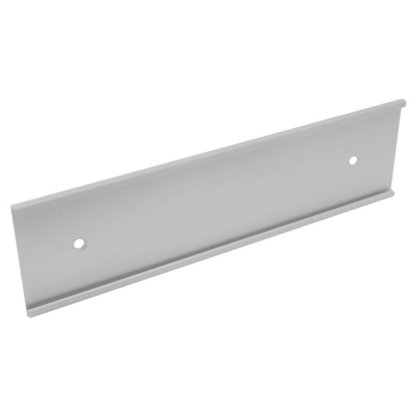 3" x 12", Satin , Kota Pro Aluminum Wall Bracket with Mounting Holes, Fits 1/8" Thick Plastic Insert Thumbnail