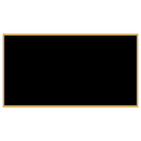 2 3/4" x 5" Laserable Brass Plaque Plate with Border Thumbnail