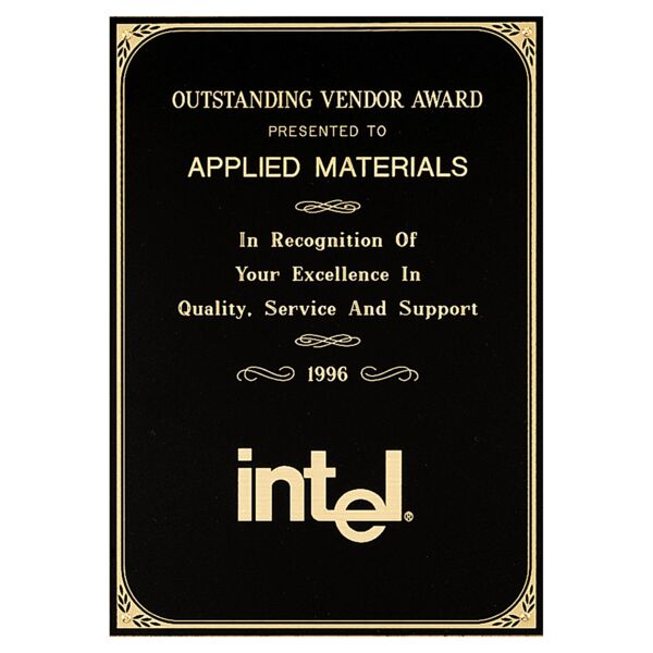 5 1/4" x 7 1/4" Brass Plate with Border and Four Holes Thumbnail