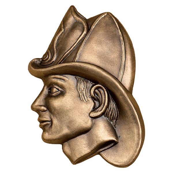 5" x 6" Antique Fireman with Helmet Relief Casting Thumbnail