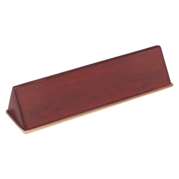 9 1/2" x 2 1/2" x 2" Piano Finish Desk Wedge-Plate Not Included Thumbnail